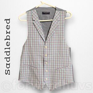 Saddlebred Easter Pastel Colored Vest Size Small